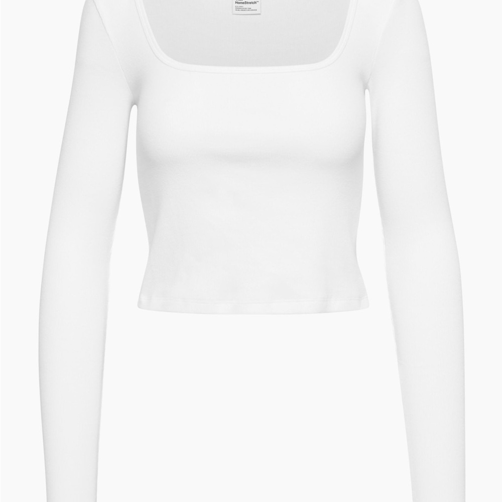 Aritzia White Long Sleeve Tee